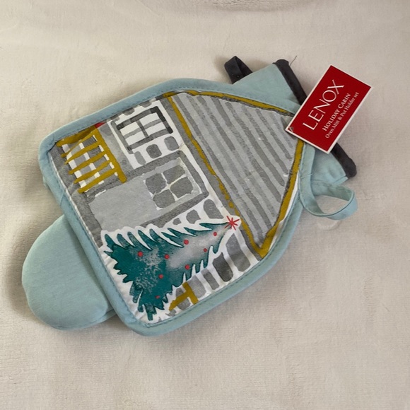 Lenox potholder set. “Holiday Cabin” NWT - Picture 1 of 8